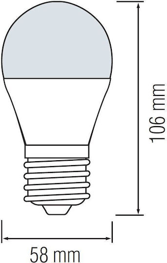 Horoz Electric LED Bulb 12W 106mm for Socket E27 Cool White 1050lm
