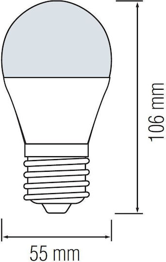 Horoz Electric LED Bulb 8W 106mm for Socket E27 Natural White 850lm