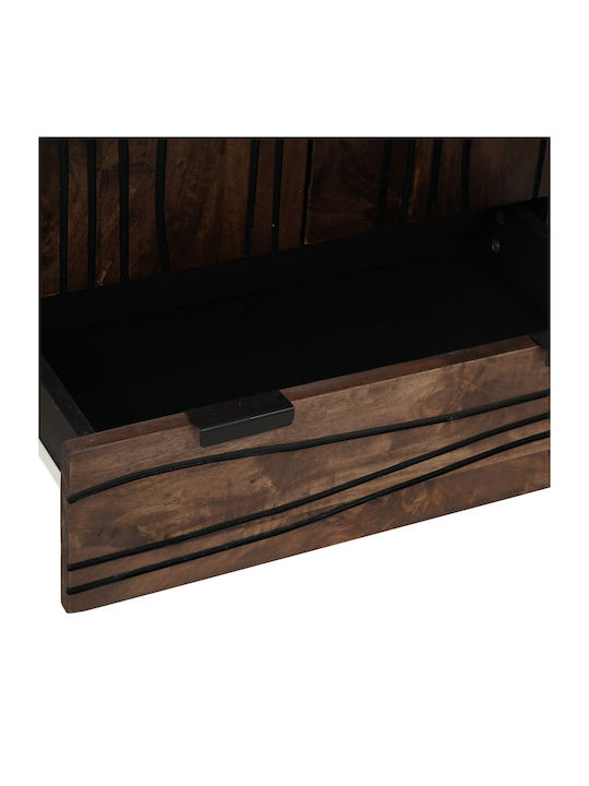Sideboard made of Solid Wood with Drawers Brown 60x33.5x100cm