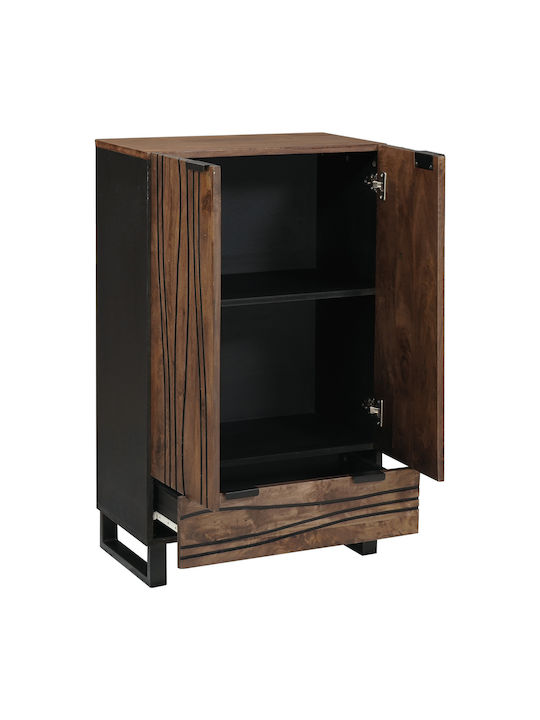 Sideboard made of Solid Wood with Drawers Brown 60x33.5x100cm