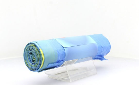 Lux Plast Σακούλες Απορριμάτων με Κορδόνι 75x54cm 10τμχ Μπλε