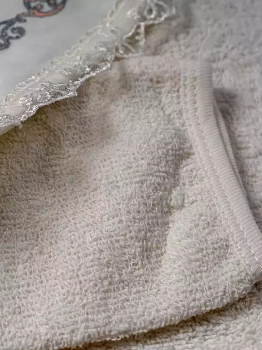 Hooded Baby Bath Towel white