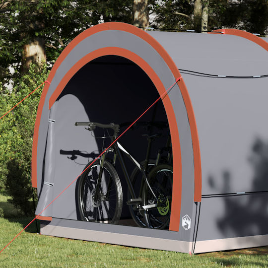 Vidaxl Bicycle Storage Tent Roof Air Storage Air Gray Orange