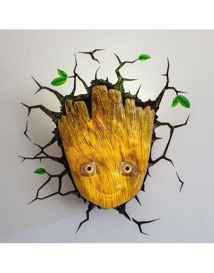 3DLightFX Led Kids Wall Light Baby Groot 3DLightFX Led Kids Wall Light Baby Groot