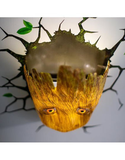 3DLightFX Kinder Wandleuchte LED Baby Groot
