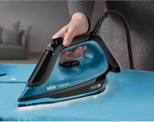 Braun Texstyle 5 Fier de Călcat cu Aburi 2600W cu Talpă Ceramică și Debit Continu de Abur 50g/min