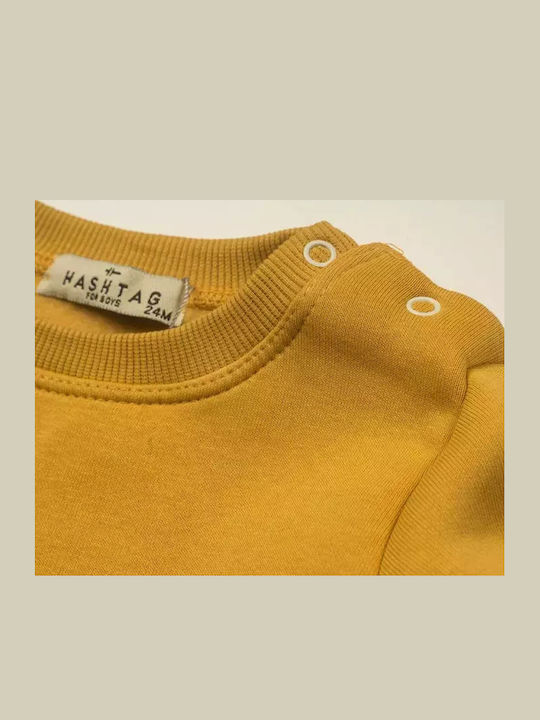Kids Sweatpants Set Yellow 2pcs