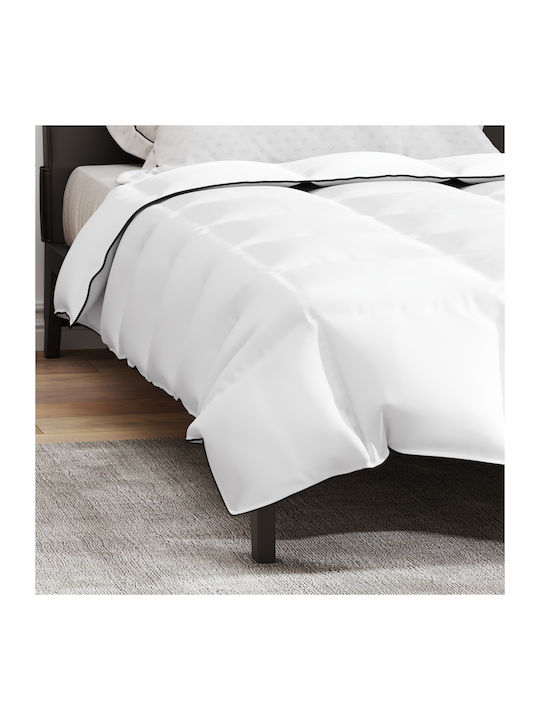 vidaXL Bettbezug Einzelbett 140x220 White