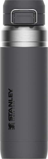 Stanley Go Quick Flip Bottle Thermos Stainless Steel BPA Free 1.06lt Charcoal with Mouthpiece