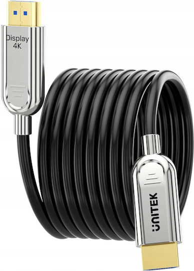 Unitek HDMI 2.0 Premium High Speed 4K 60Hz HDR Cable HDMI male - HDMI male 20m Μαύρο