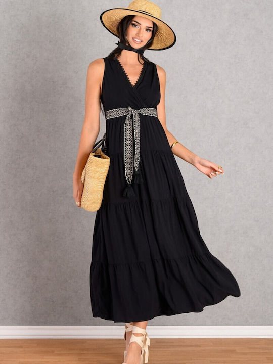 Summer Midi Dress Black