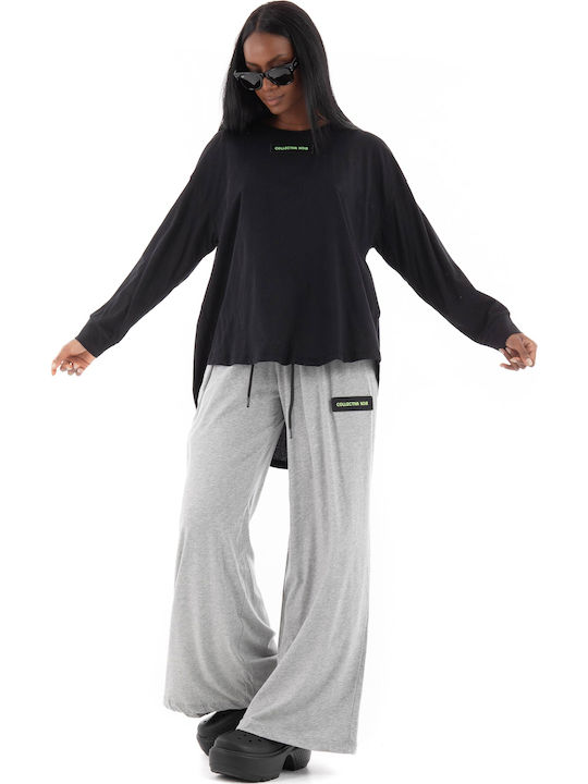 Women's Fabric Trousers Gray