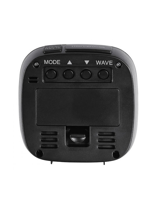 HAMA RC 45 Tischuhr Digital mit Wecker & Tischradio Schwarz 00186373