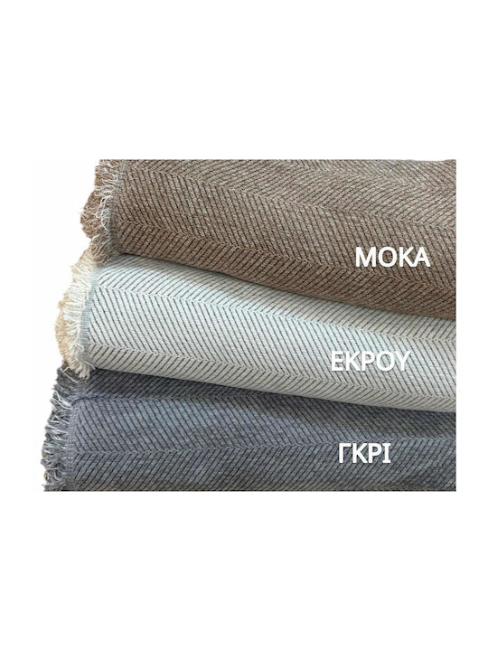 Linea Home Throws Set 3 pcs Chenille Gray