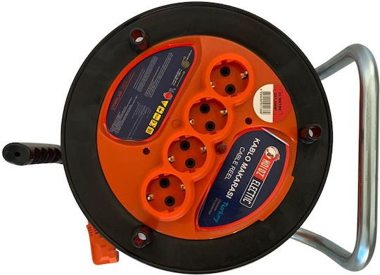 Extension Reel Prel-20 3x1.5mm² 4xschuko Ip20 Length 20m