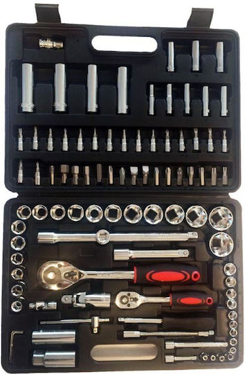 Strend Pro Set de chei tubulare și clichet 1\4" 94buc