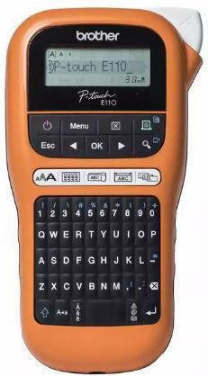 Brother P-touch Ηλεκτρονικός Ετικετογράφος Χειρός σε Πορτοκαλί Χρώμα