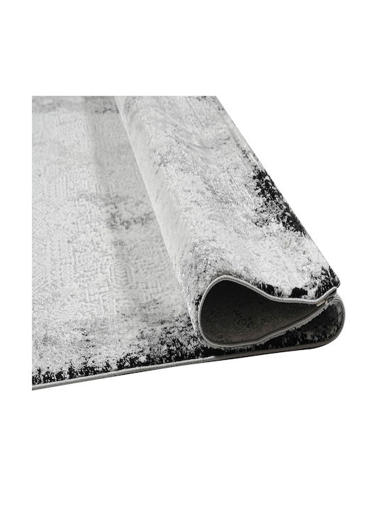 Polcarpet Monaco Teppich Rechteckig Synthetisch,Polyester/Cotton/Leather Gray