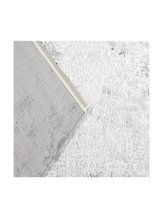 Polcarpet Monaco Teppich Rechteckig Synthetisch,Polyester/Cotton/Leather Gray