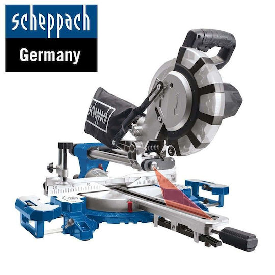 Scheppach Φαλτσοπρίονο Ρεύματος 2000W με Οδηγό Laser & Διάμετρο 210mm