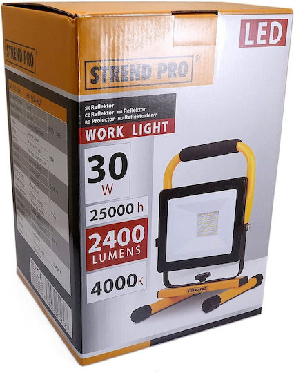 Strend Pro Pro Προβολέας Εργασίας LED IP65 με Φωτεινότητα έως 2400lm