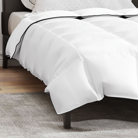 vidaXL Παπλωματοθήκη Ξενοδοχείου Polycotton 155x200εκ.
