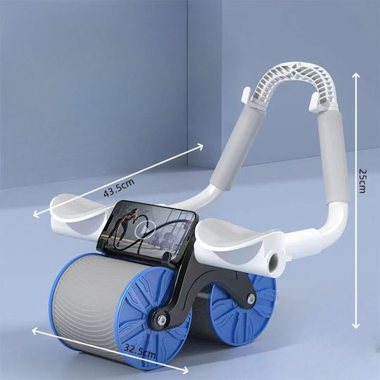 Abdominal Wheel Timer Arvada Urbnfit Automatic Rebound Mechanism Elbow Supports 10cm Wheel Width Complete Set Blue
