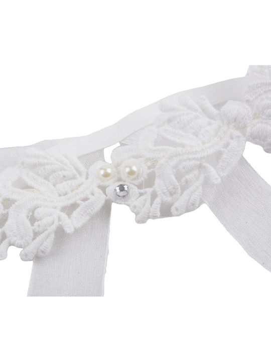 Brims and Trims Baby Headband White 1pc