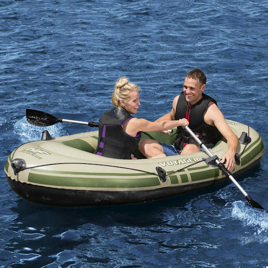 Bestway Inflatable Boat for 2 Adults Green with Paddles 243x102cm