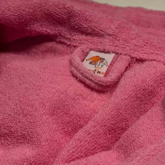 Kinder Strandponcho Serafino Für Mädchen Pool Rosa