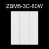 Sonoff Zbm53c80w Διακόπτης Τοίχου Αφής Wi-Fi Τριπλός με Πλαίσιο Λευκός
