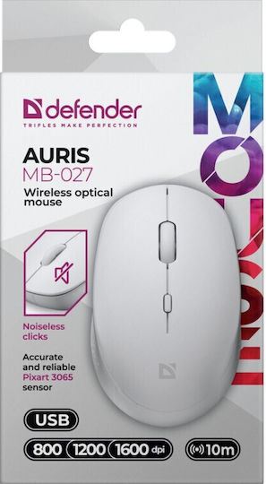 Defender AURIS MB-027 Wireless Mouse White