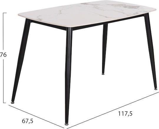 Τραπεζαρία Latrell με 4 Καρέκλες 70x120εκ. Τραπεζαρία Latrell με 4 Καρέκλες 70x120εκ.