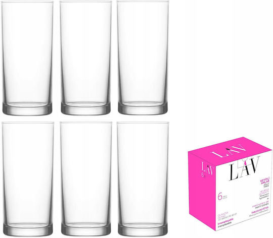 Gurallar Set Gläser Wasser aus Glas 6Stück