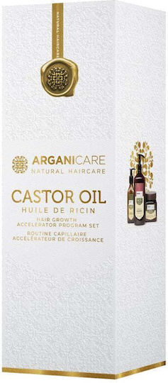 Arganicare Trio with Castor Oil Set de îngrijire a părului pentru reconstrucție și hrănire cu Ulei