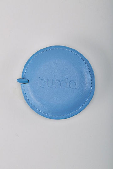 Light Blue Leather Measuring Tape Burda Style