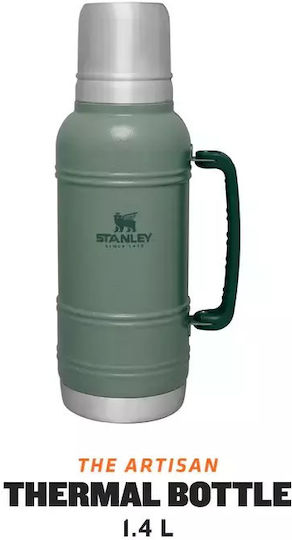 Stanley Artisan Bottle Thermos Stainless Steel BPA Free 1.4lt Hammertone Green