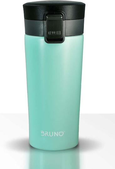 Bruno Flasche Thermosflasche Rostfreier Stahl 400ml Hellblau mit Mundstück