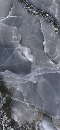 Baldocer Floor / Wall Interior Gloss Porcelain Tile 260x120cm Blue