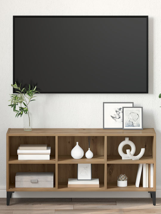 Living Room TV Unit Brown Wood L69.5xW30xH50cm