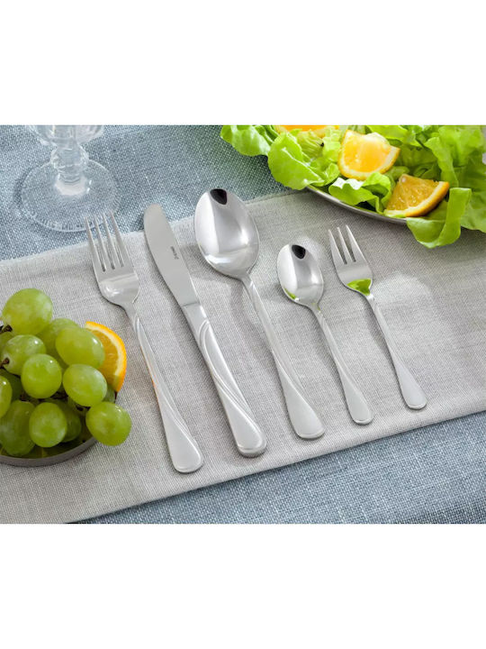 KING Hoff Besteckset Edelstahl Silber 24Stück