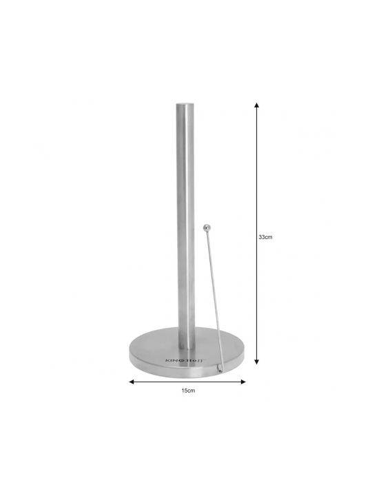 KING Hoff Suport pentru prosoape de hârtie Metalică Argintiu 15cm KH-3920