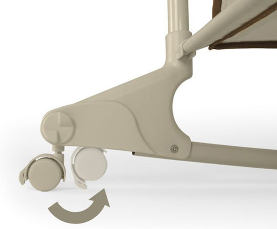 Milly Mally Cradle with Mattress and Wheels Gray