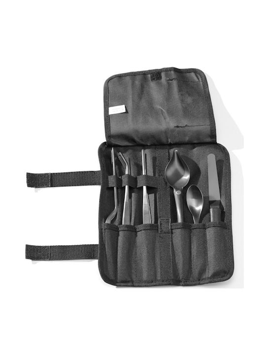 6-piece Black Chef's Tool Set Decorating Dishes Sushi Cakes