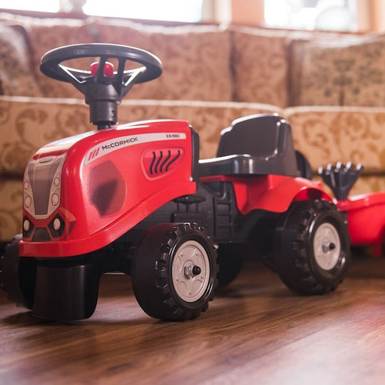 Kids Foot-to-Floor Ride On Tractor with Trailer & Pedal Mac Cormick Red