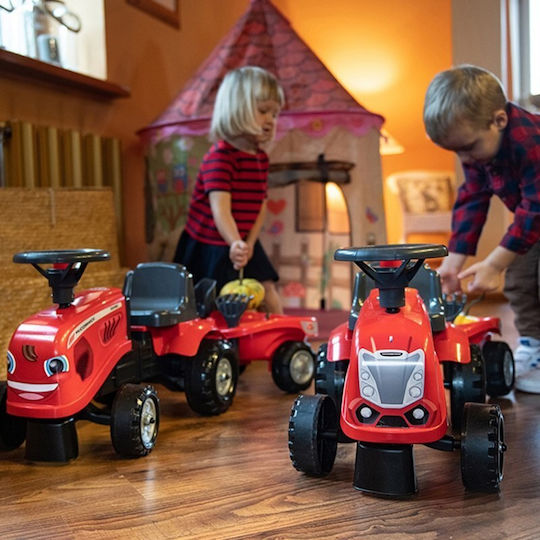 Kids Foot-to-Floor Ride On Tractor with Trailer & Pedal Mac Cormick Red