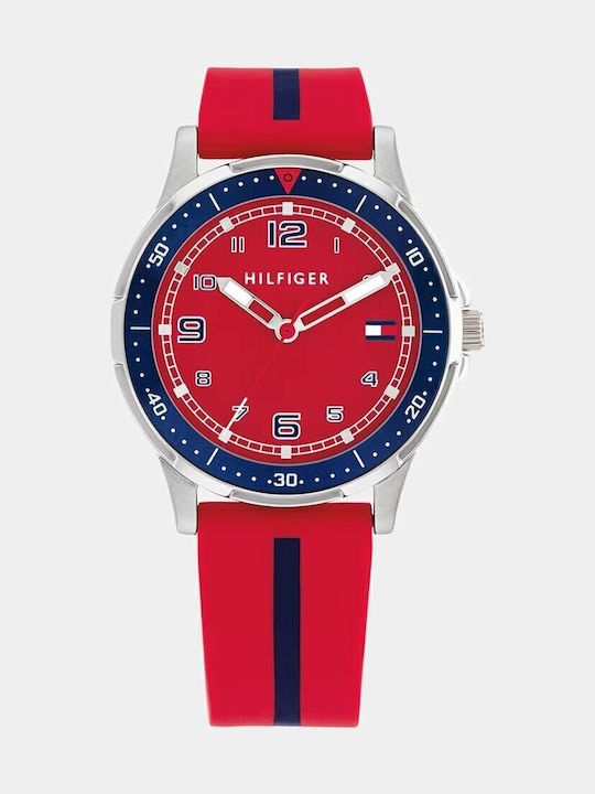 Tommy Hilfiger Παιδικό Αναλογικό Ρολόι 34mm Κόκκινο