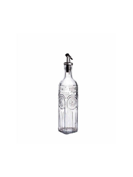 HS Aqua Flasche Wasser Glas mit Schraubverschluss Transparent 500ml