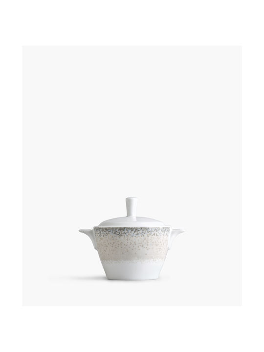 Ionia Apeiron Porcelain Sugar Bowl Beige