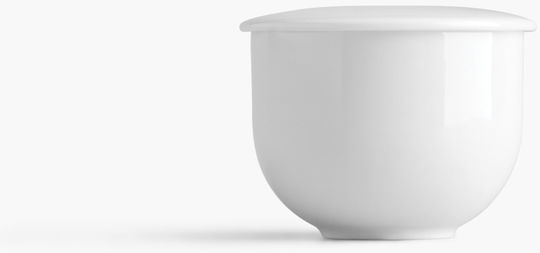 Ionia Servierzuckerdose aus Weißem Porzellan